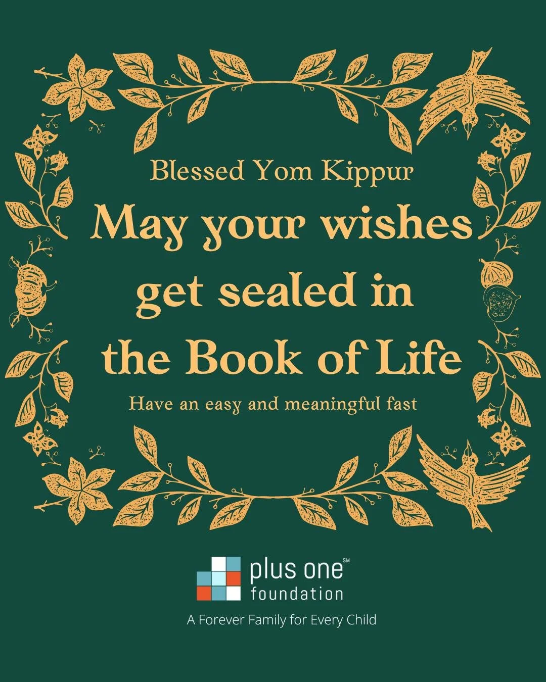 ✨ Wishing you reflection, peace, and renewal this Yom Kippur. ✨

#PlusOneAdoption #ForeverFamily #familyplanning #adoption #yomkippur #jewishholidays