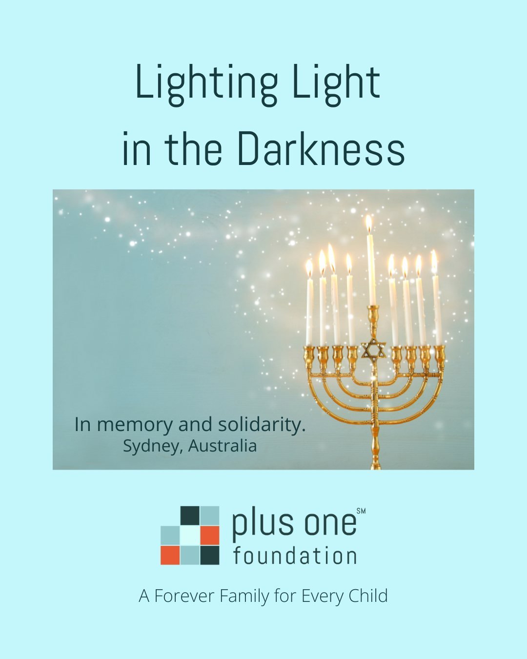 🕯️️💙 Our hearts are with the Jewish community after the terrorist attack during Hanukkah celebrations at Bondi Beach in Sydney, Australia.

We mourn the lives lost and stand in solidarity. May the Hanukkah lights remind us that even in darkness, li