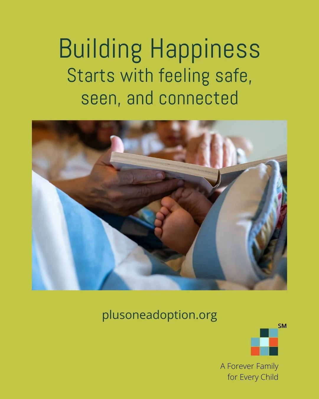 Happiness for adopted children comes from feeling safe, connected, and seen. 💛

This week, we&rsquo;re sharing ways families can nurture joy and confidence in their children.

What small moments bring your child joy?

#PlusOneAdoption #ForeverFamily