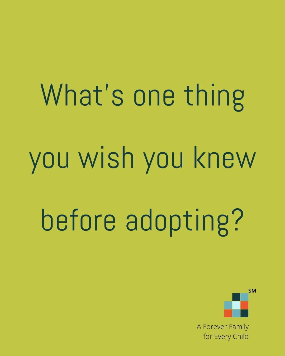 We all learn along the way. 🌱

What&rsquo;s one thing you wish you knew before adopting? Share your insight to help families just beginning their adoption journey 💬

#PlusOneAdoption #ForeverFamily #familyplanning #adoption #adoptionwisdom