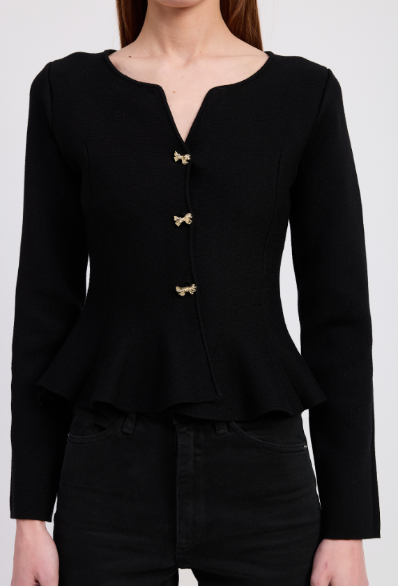 Black Bow Sweater--En Saison Studio