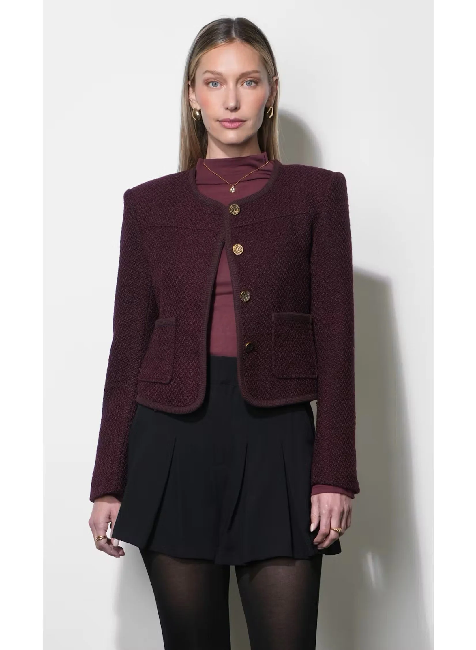 Stella Tweed Jacket--Greylin