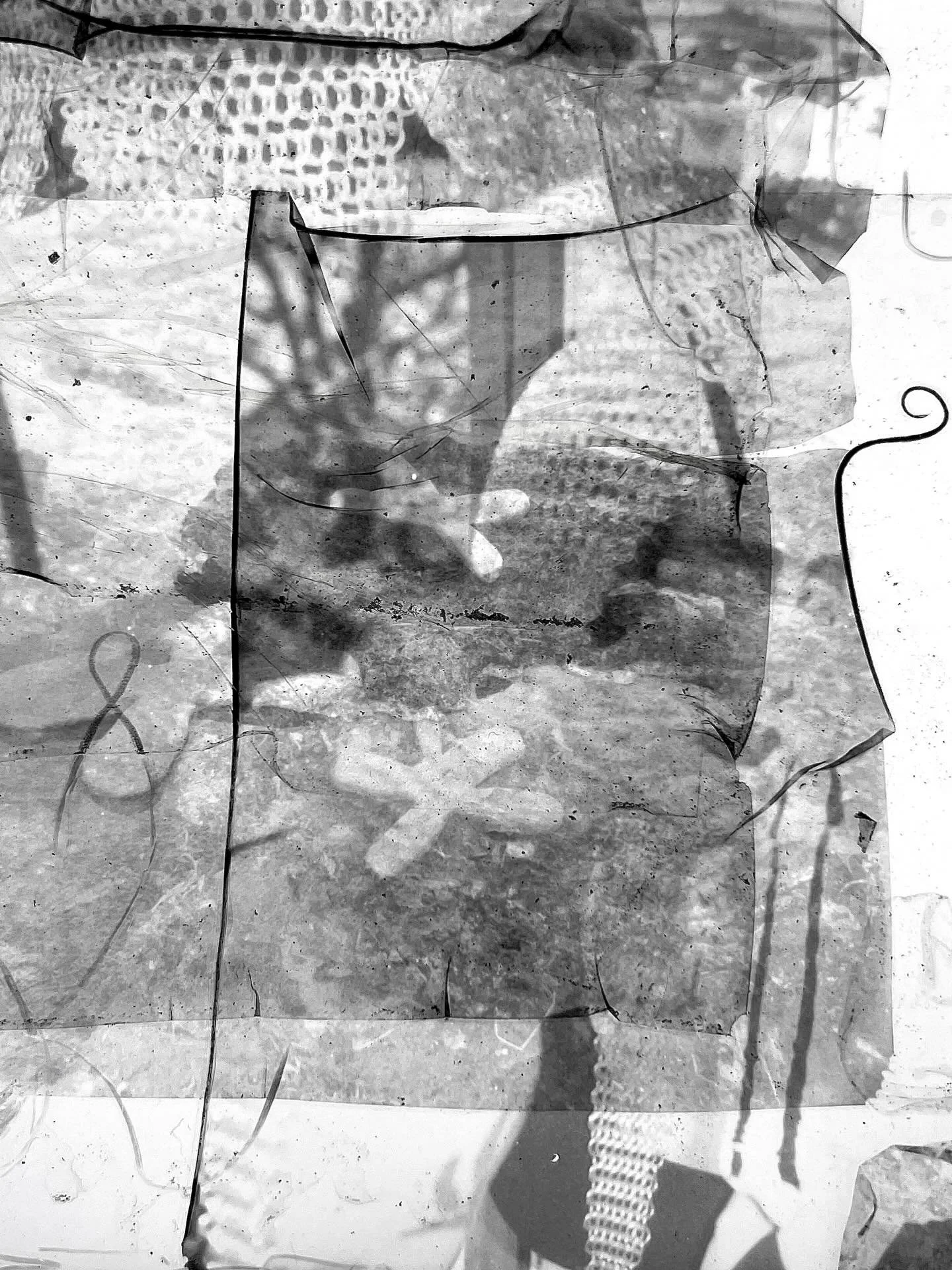 views from the light table in my studio, mixing emulsion and glass and metal. currently cycling thru grief and a type of gnawing/knowing feeling (prob just also grief) and occasionally it slips away when i am by the water. chainmail polaroid