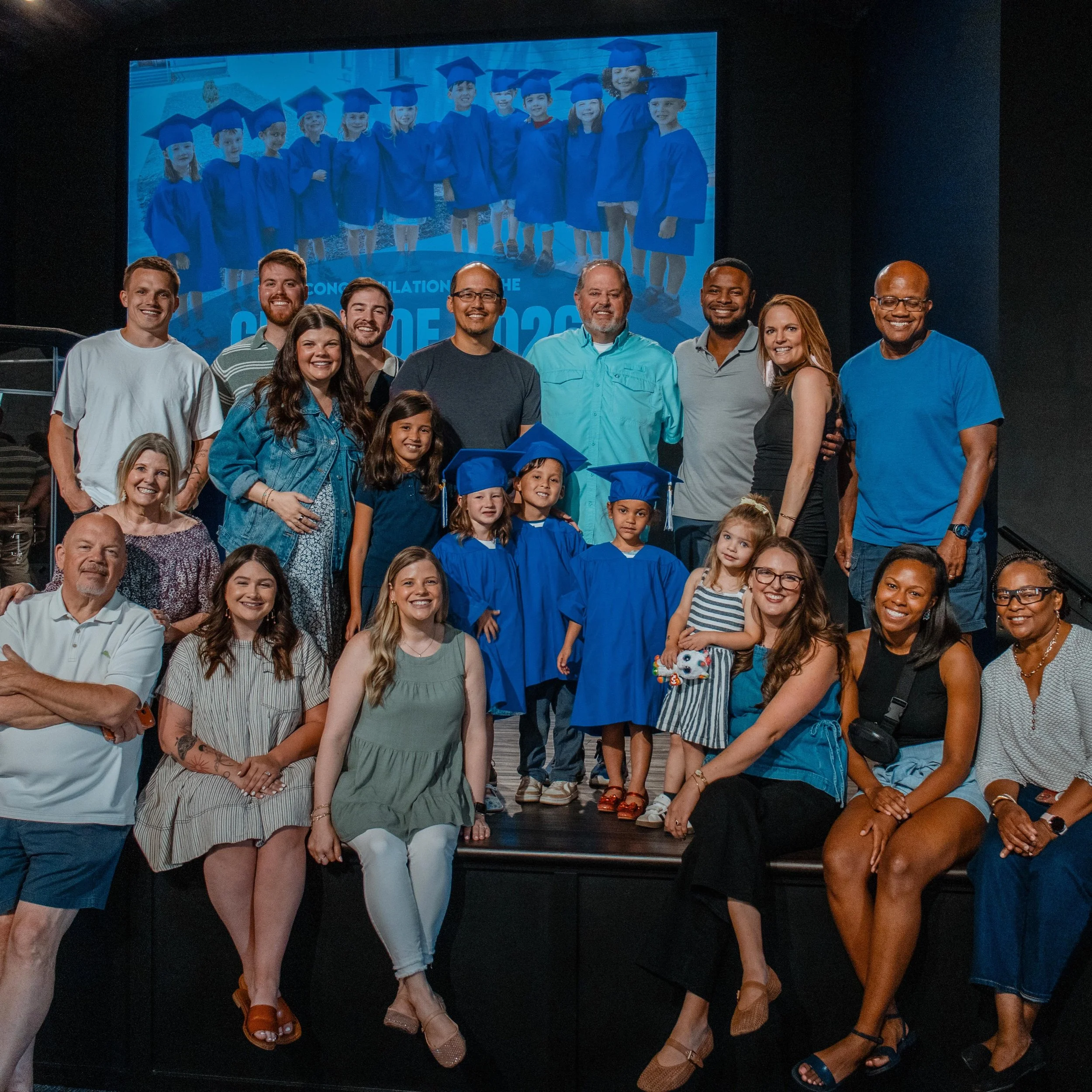 Big day for Plaza staff! Three staff kids graduated preschool together yesterday and it could not have been cuter! Grateful for a loving church family, a Gospel-centered preschool, and really cute kids. 

Congrats to Elliana, Ethan, Wrenly, and the C