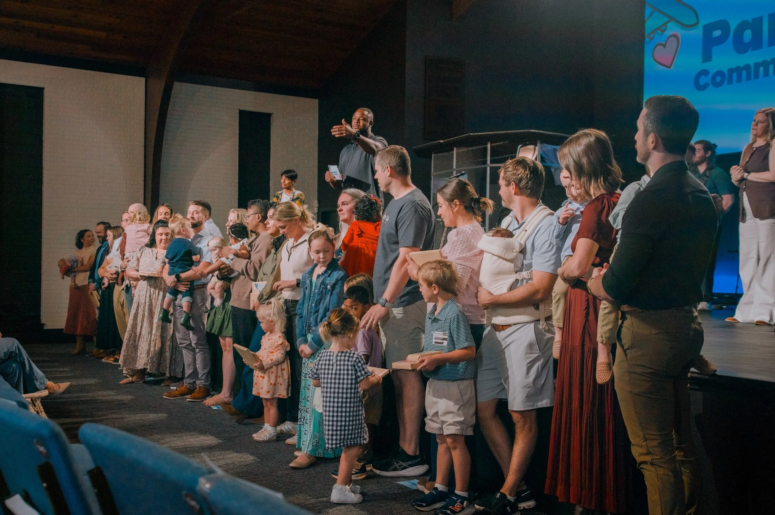 Ooooo Parent Commissioning is always the best! It is our joy to commission Plaza parents to the gospel work of parenthood. Thank you for letting Plaza walk alongside of you! 

The day&rsquo;s cherry on top? @revivaltruckclt serving up delicious coffe