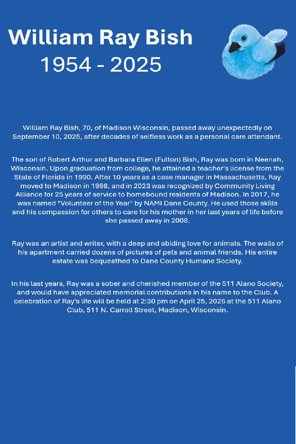 Celebration of Life for Ray Bish
