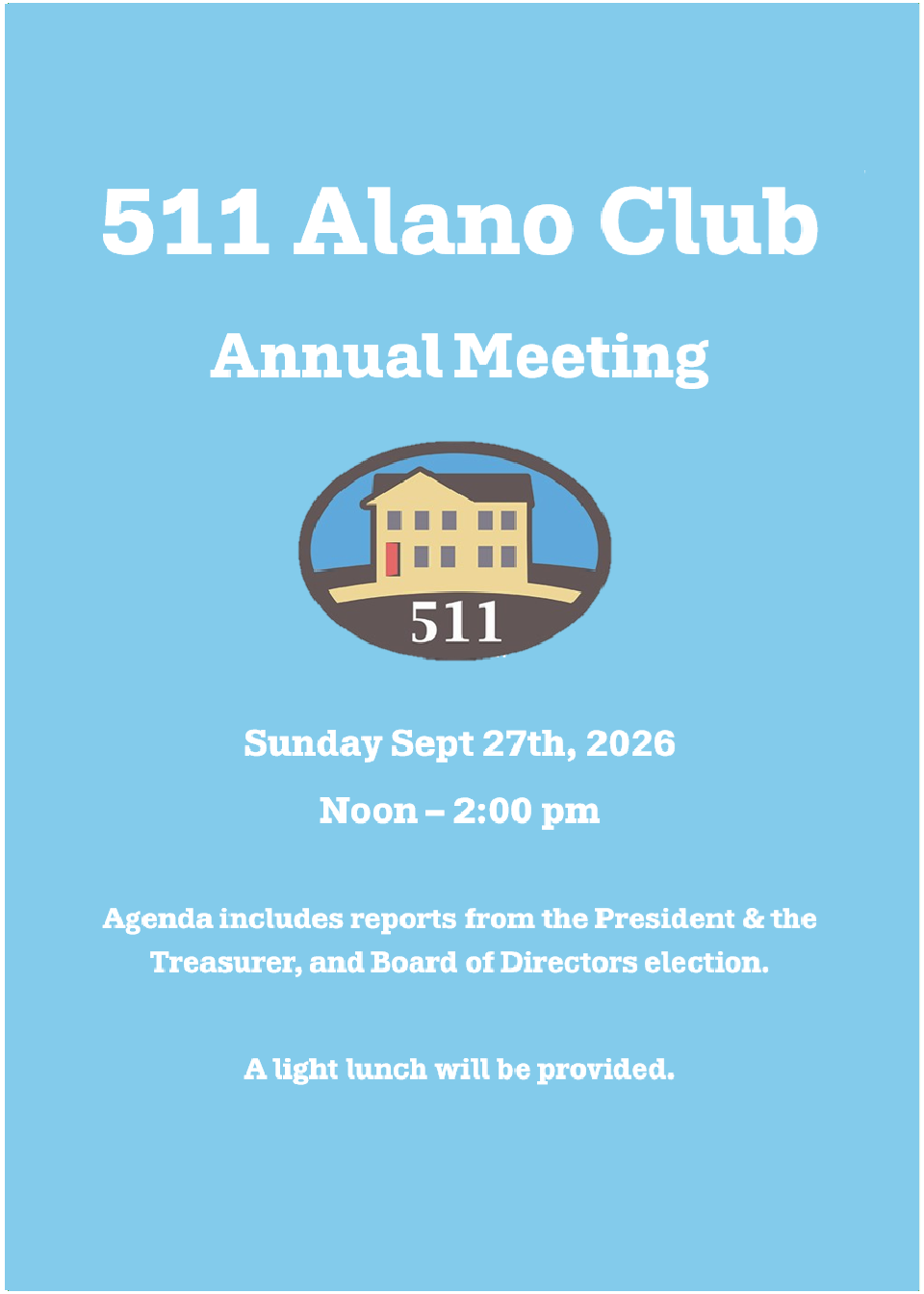 511 Alano Club Annual Meeting