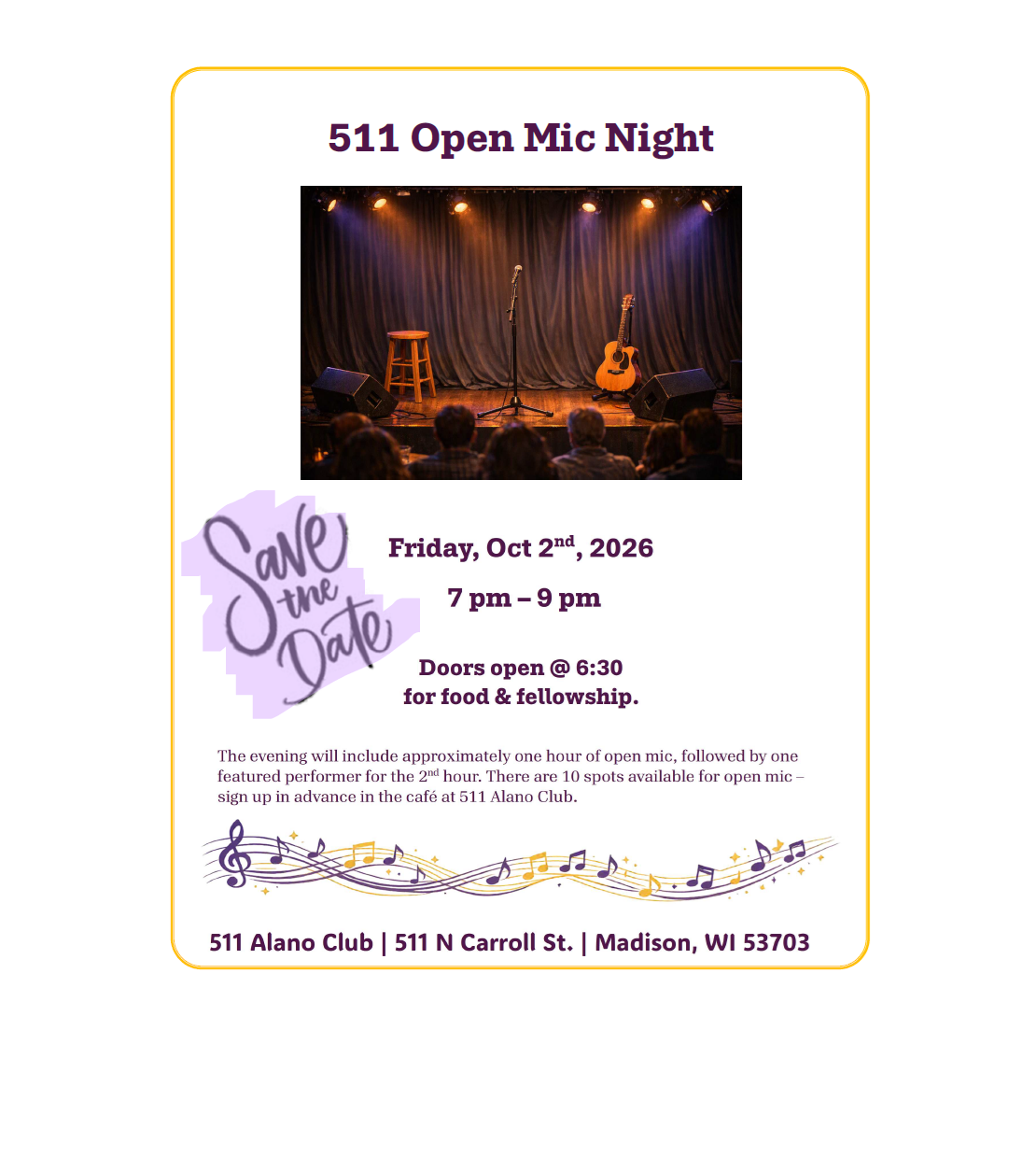 511 Open Mic Night
