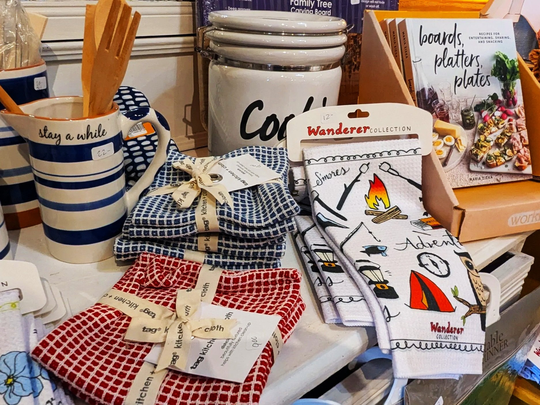 Cookbooks and kitchen essentials