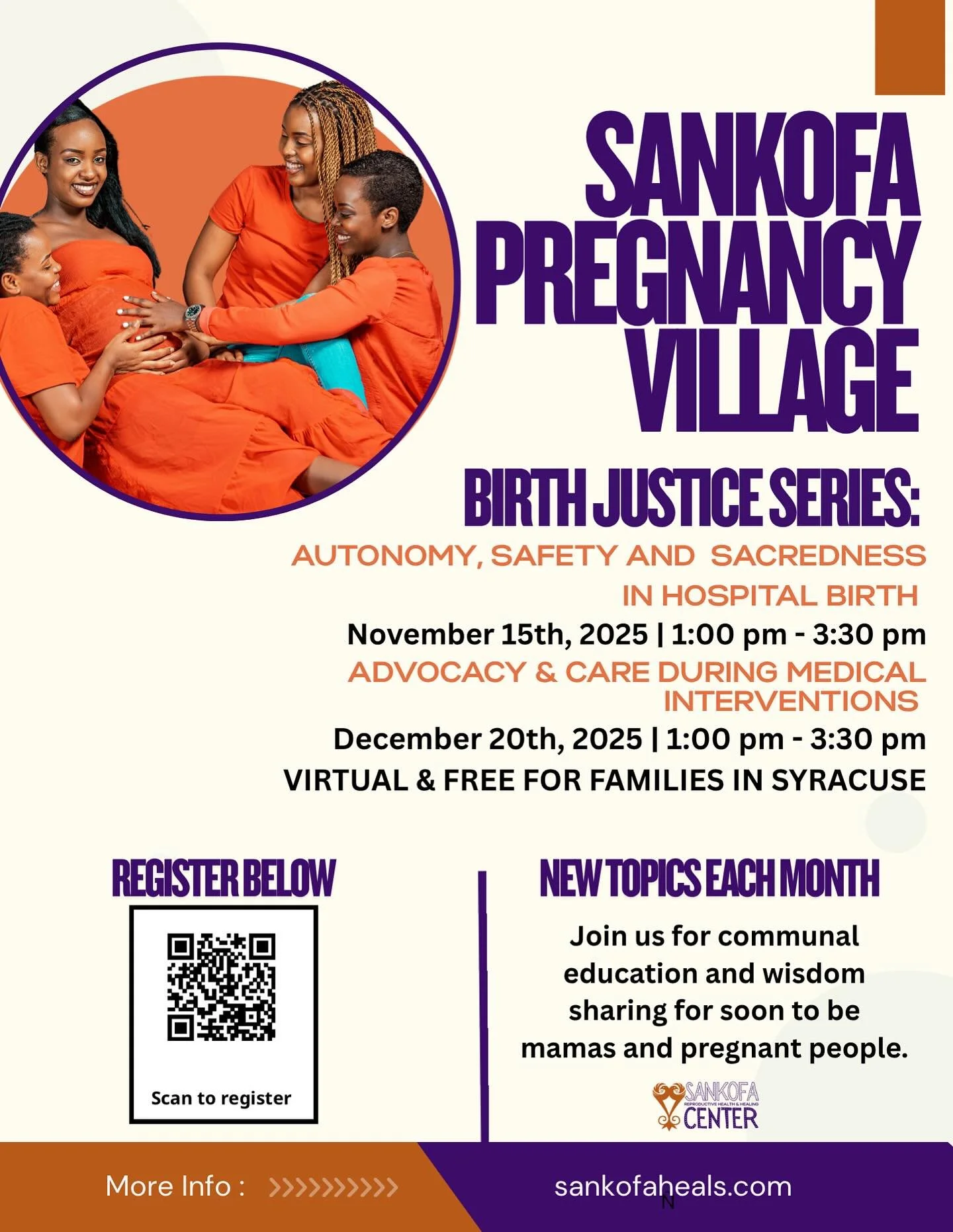 Birth justice includes the right to make informed decisions during pregnancy, childbirth, and postpartum. Birth justice requires that care is free from harm, coercion, unwanted medical interventions, and cultural incompetence.&nbsp;

Birth justice in