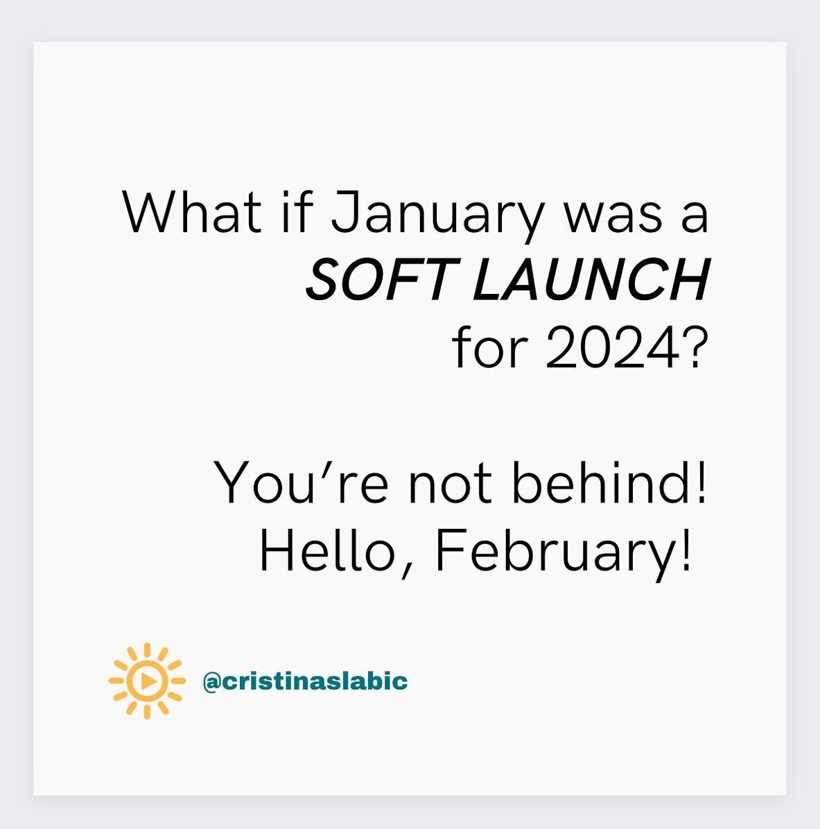 If you set goals and resolutions for 2024, and are already discouraged&hellip; reframe January as the soft launch of the year. Regroup and recommit to the things that matter to you. 
Reach out if you&rsquo;re ready to make time for all the things tha