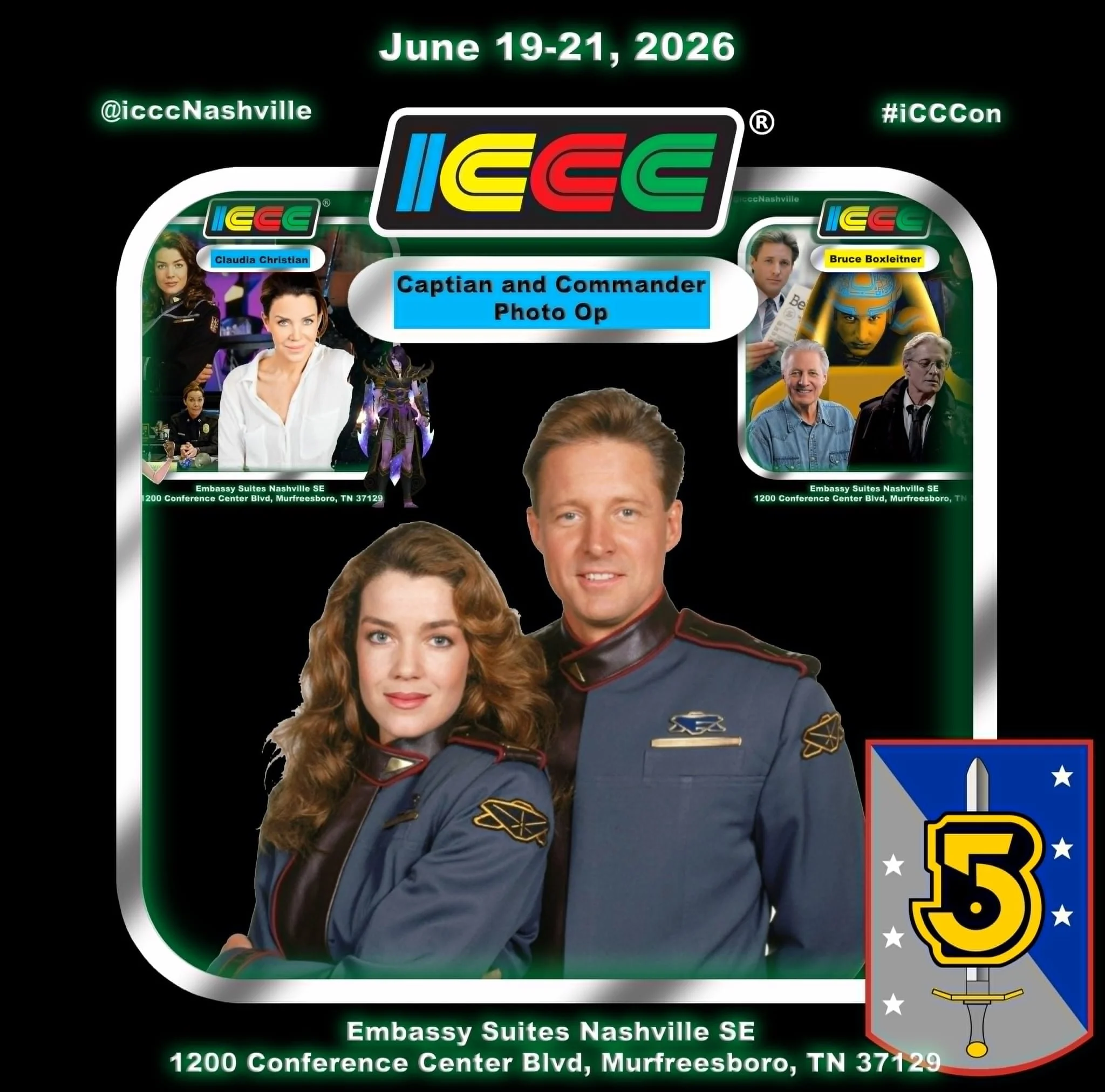 Group Photo Op - Babylon 5 Captain & Commander Presale - ICCCon Exclusive