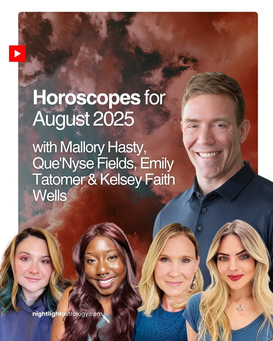 happy august ✨ catch me on the @nightlightastrology pod / YouTube channel doing monthly horoscopes collaborating with these brilliant astrologers and my teacher Adam!

our first video is out now, go check out your sign and share it with a friend! thi