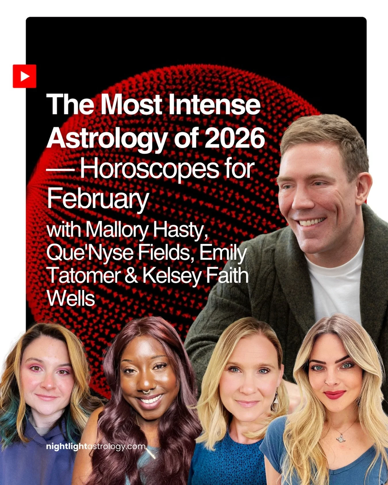 Horoscopes for February 2026 are up on the @nightlightastrology channel, focused on the Saturn-Neptune conjunction at 0˚ Aries 2/20/26 for all 12 signs. 

Old structures and systems dissolve, and a fire ignites a new chapter for each of us. Courage t