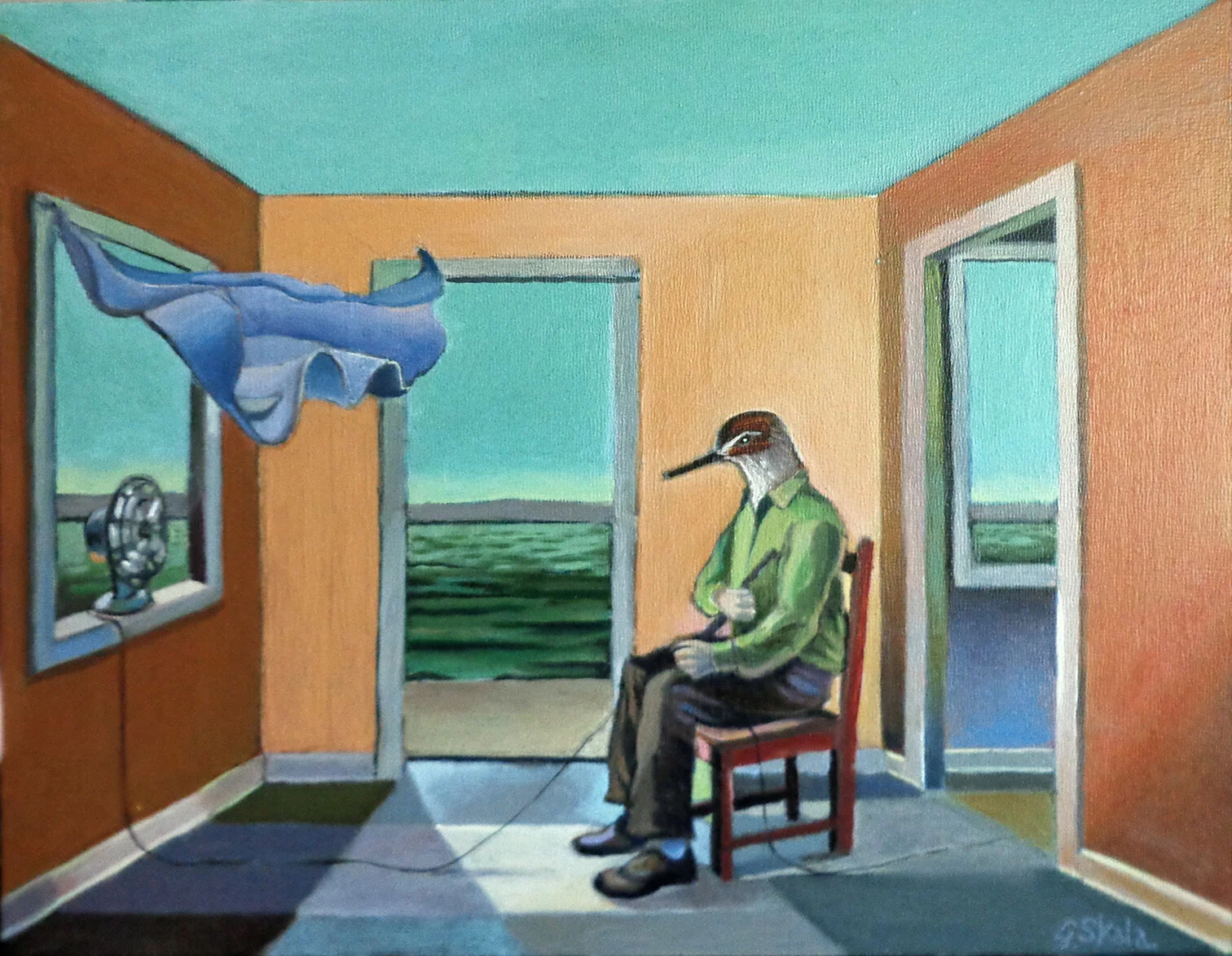     Currents  , 2019  Oil on panel, 12 x 16 in., Available for purchase  