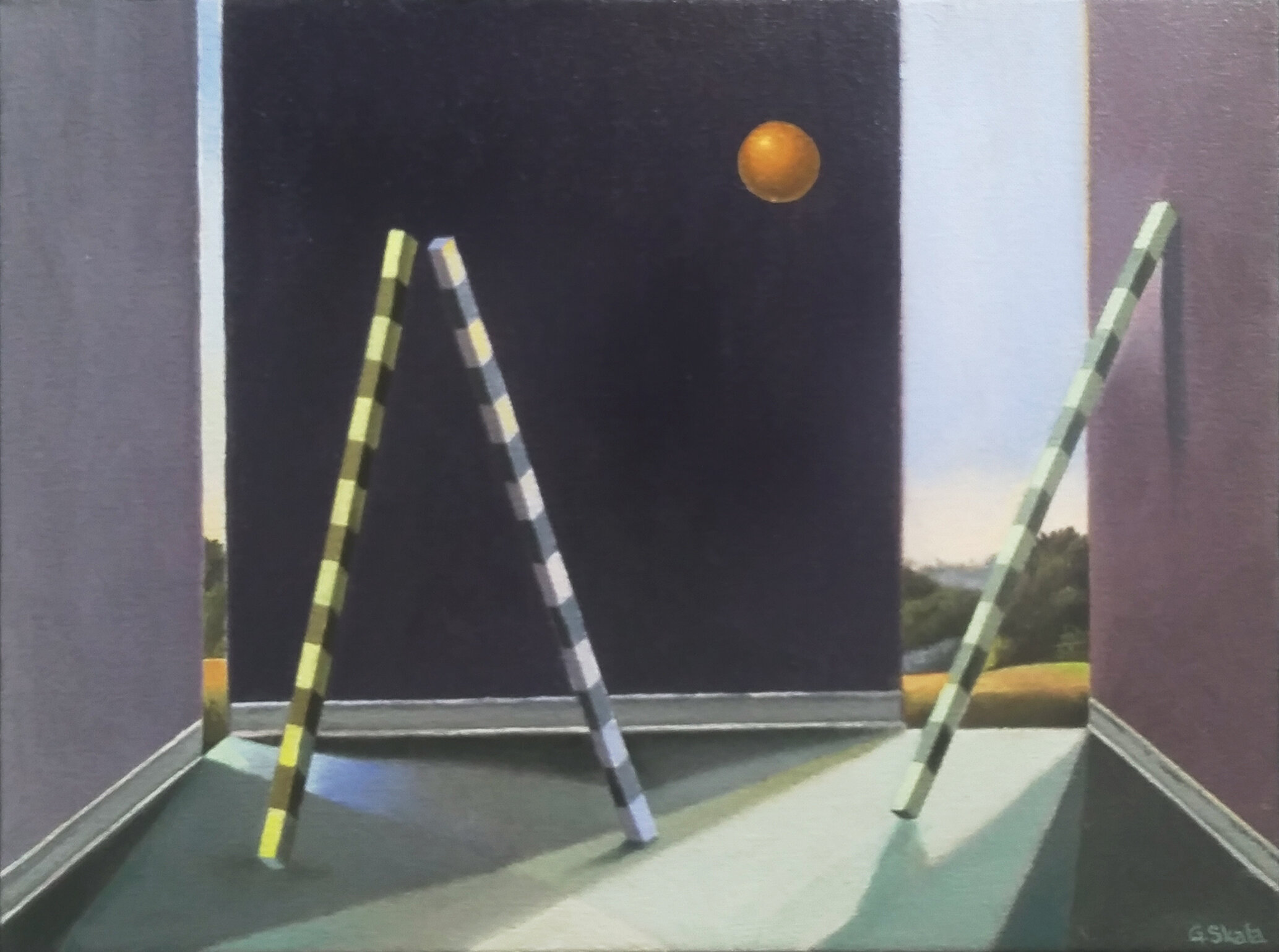     Simple Structure: Batallion  , 2019  Oil on canvas, 12 x 16 in., Available for purchase  