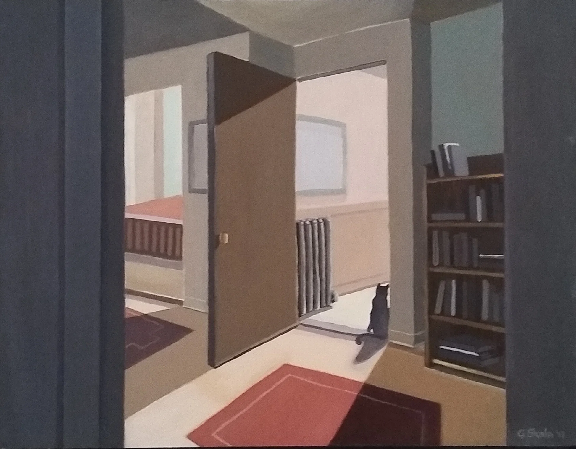     A Long Goodbye  , 2017  Oil on panel, 9 x 12 in., Available for purchase  