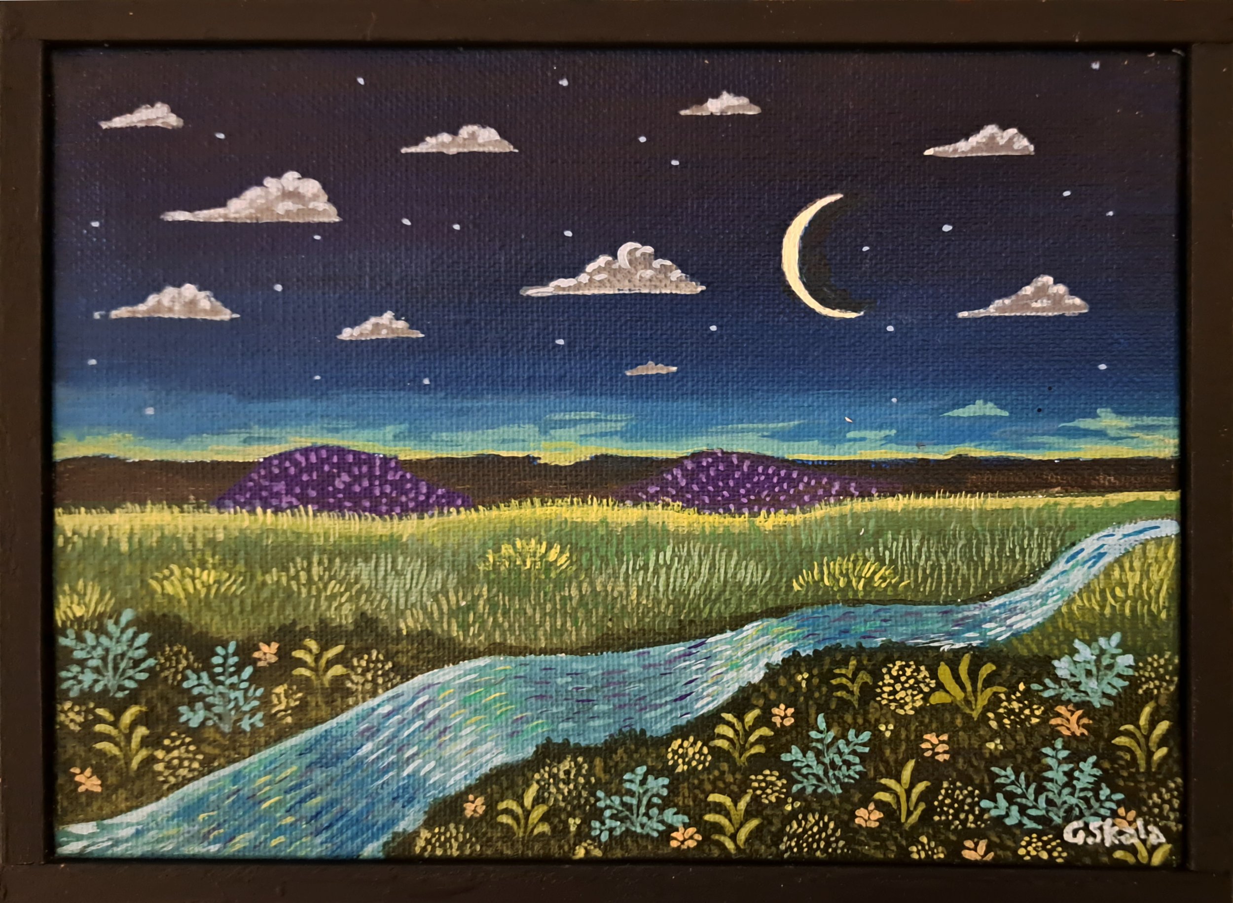 Untitled, Nov. 4-11, 2023, 5 x 7 in. acrylic on canvas