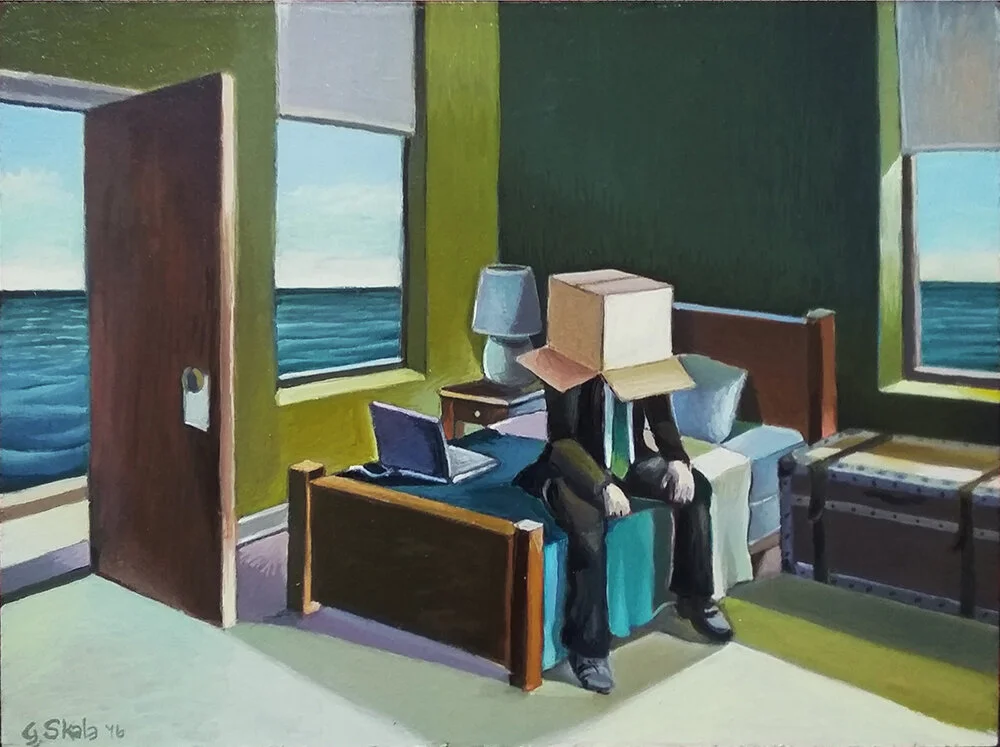     Critical Distance  , 2016  Oil on panel, 12 x 16 in., Private collection  