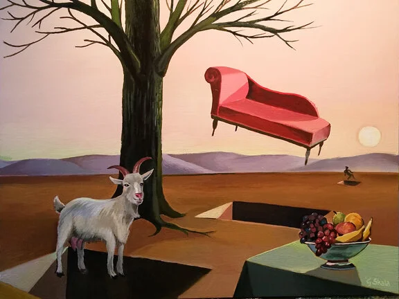     Lost Parable  , 2017  Oil on panel, 12 x 16 in., Available for purchase  