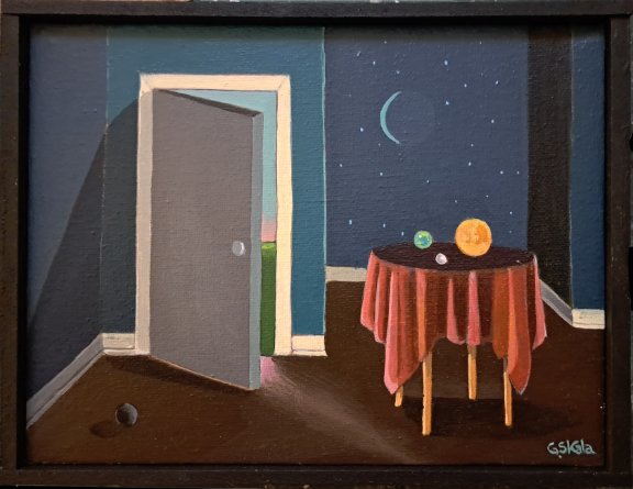 Planeterium (Room), Oct. 2023, Acrylic on canvas, 6 x 8