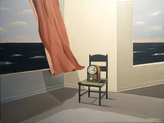     This Was Nearly All Ours  , 2017  Oil on panel, 12 x 16 in., Private collection  