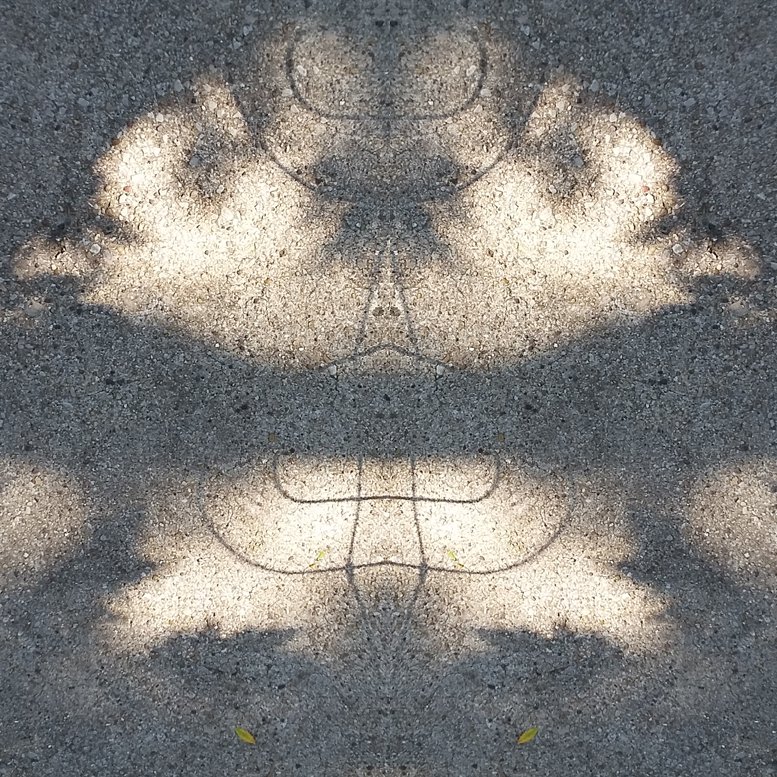 Inkblot (Sidewalk Shadows), 2019, digital photograph
