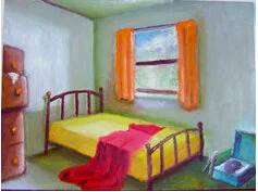     Spongebed  , 1999  Oil on panel, 8 x 10 in., Collection of the artist  