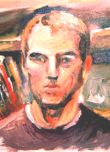 Self-Portrait, 2009, oil on canvasboard, 5 x 7 in.