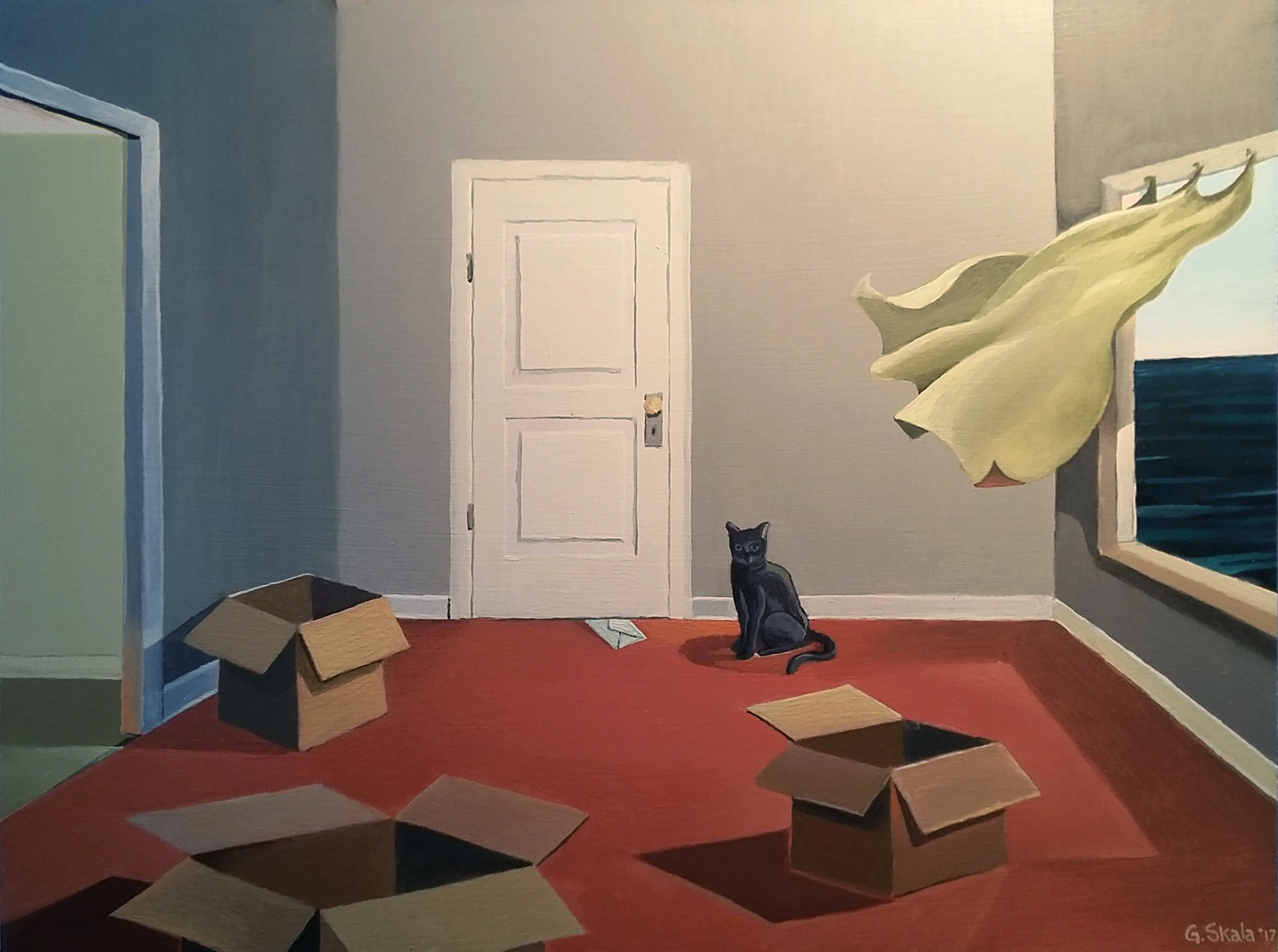     Grief Built the Taj Mahal  , 2018  Oil on panel, 12 x 16 in., Private collection  