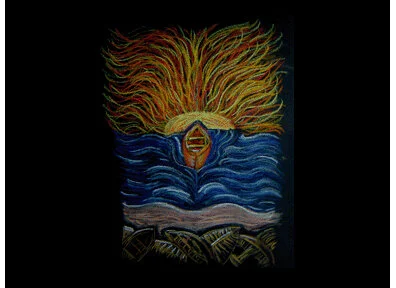     Vessel of Light II  , 1999  Pastel on black paper, 6 x 8 in., Private collection  