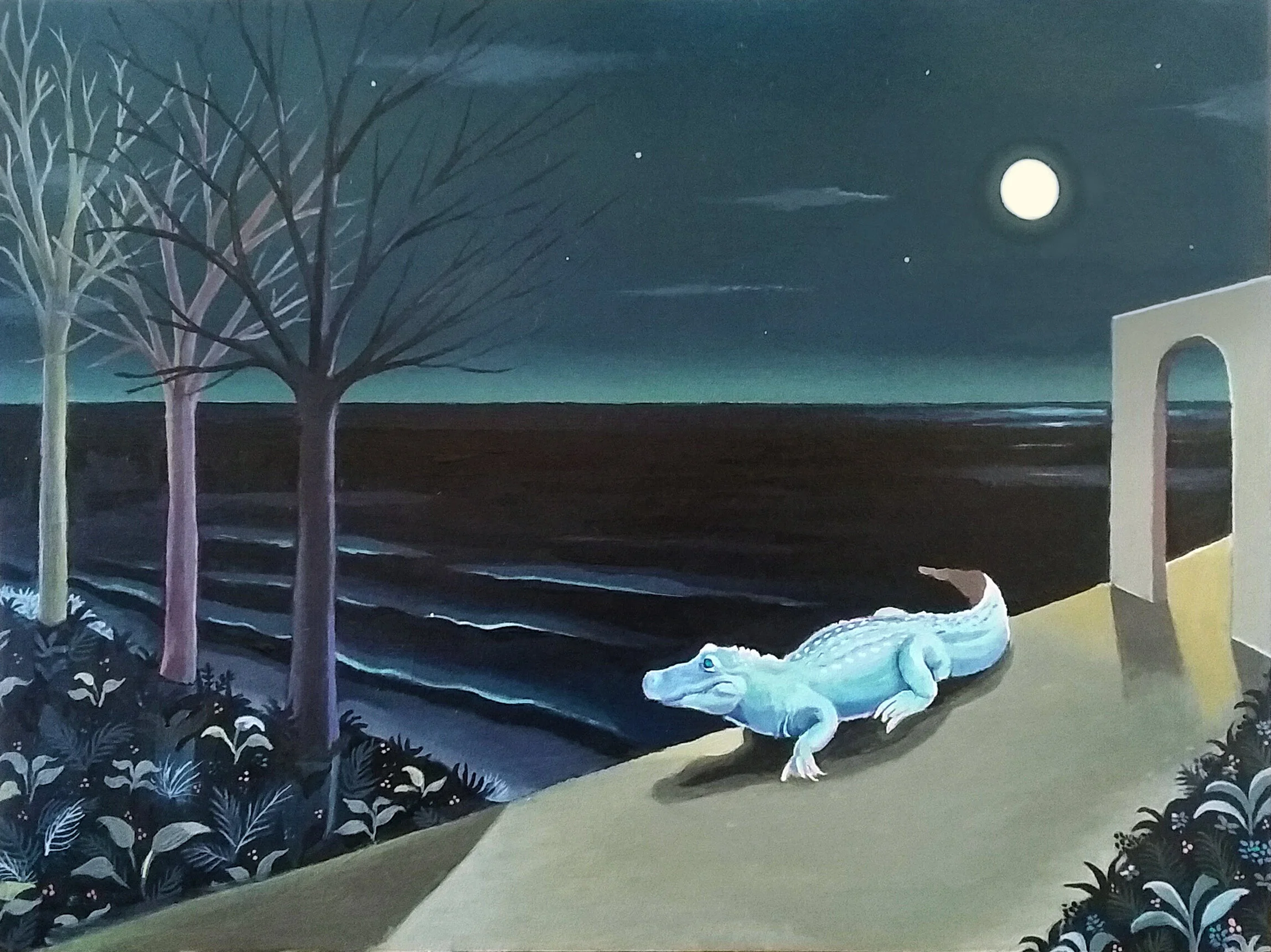     Magnetic Field  , 2016  Oil on panel, 12 x 16 in., Private collection  