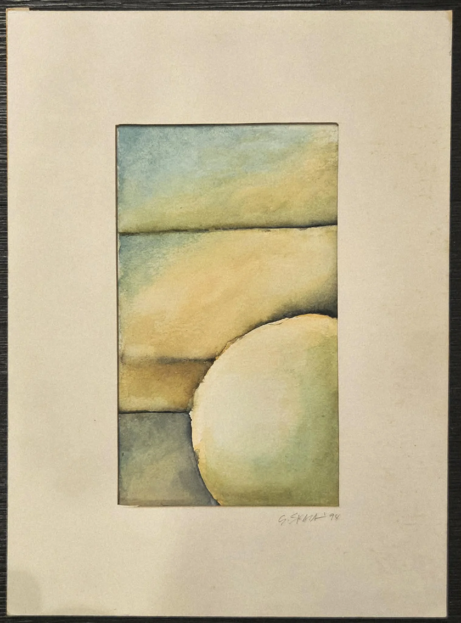 Untitled (Stine), 1998, Watercolor, 7 x 5 in., Private collection