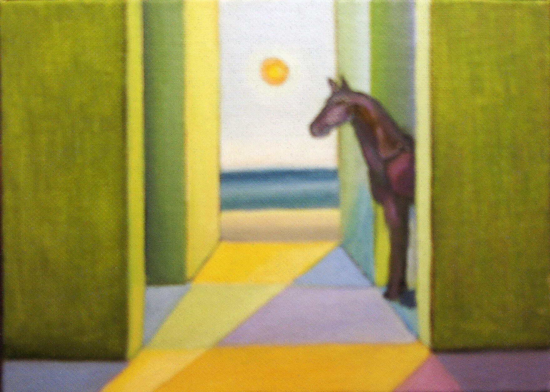    Horsey (Study)  , 2001  Oil on canvas, 8 x 10 in., Private collection  