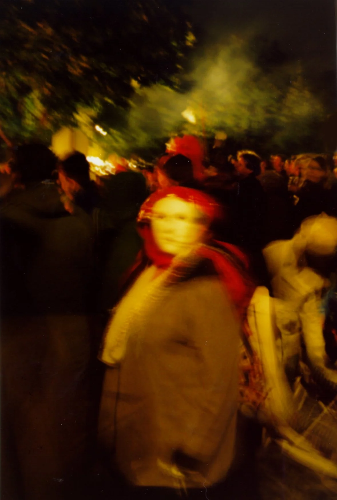 Peggy with Mask, 1996, digital photo