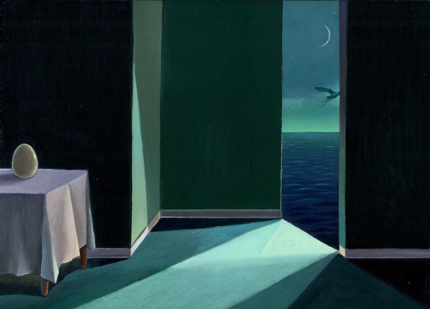     Two Much Heaven  , 2019  Oil on panel, 9 x 12 in., Private Collection  