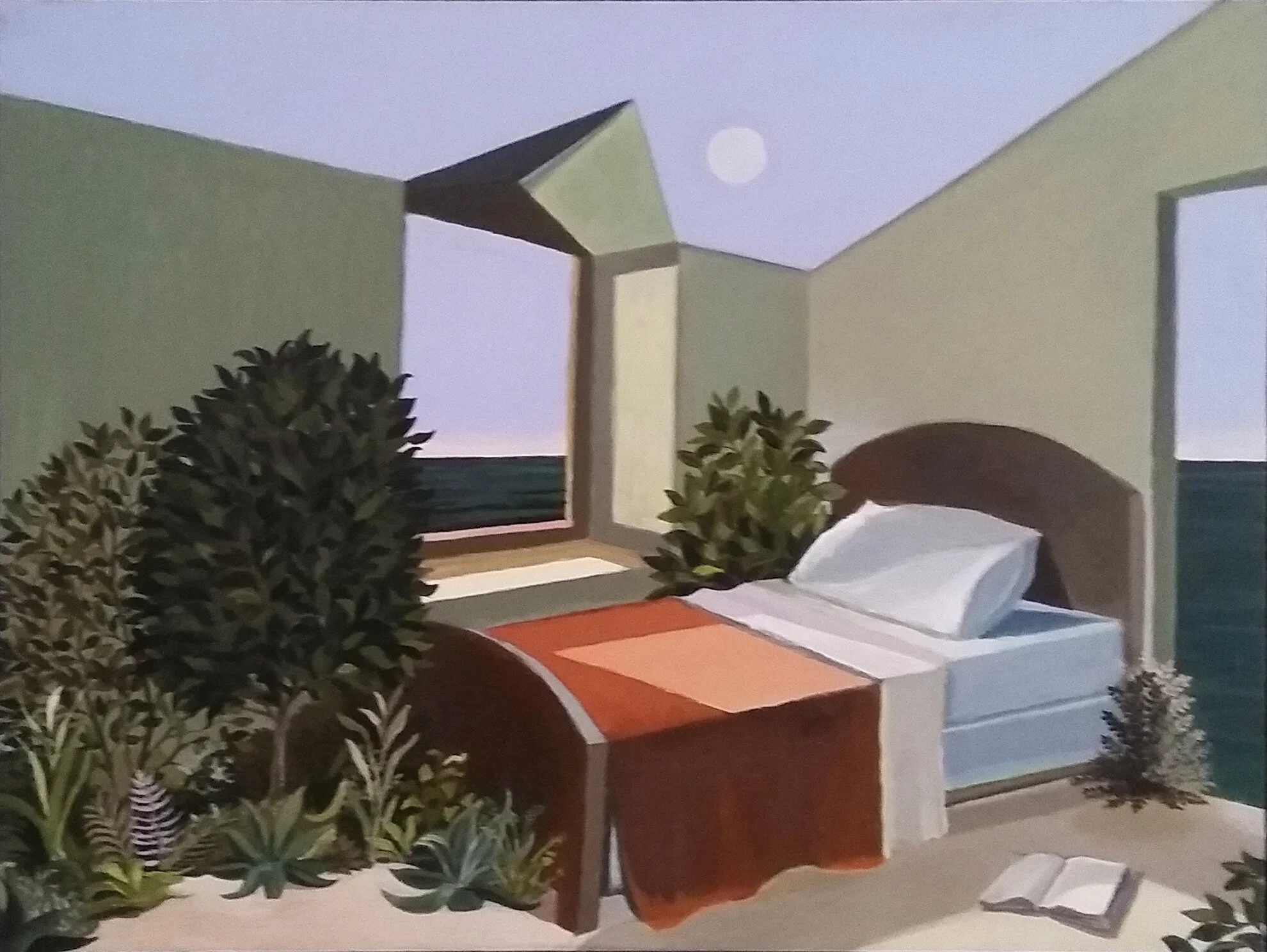     Where You Left, 1973  , 2017  Oil on panel, 12 x 16 in., Private collection  