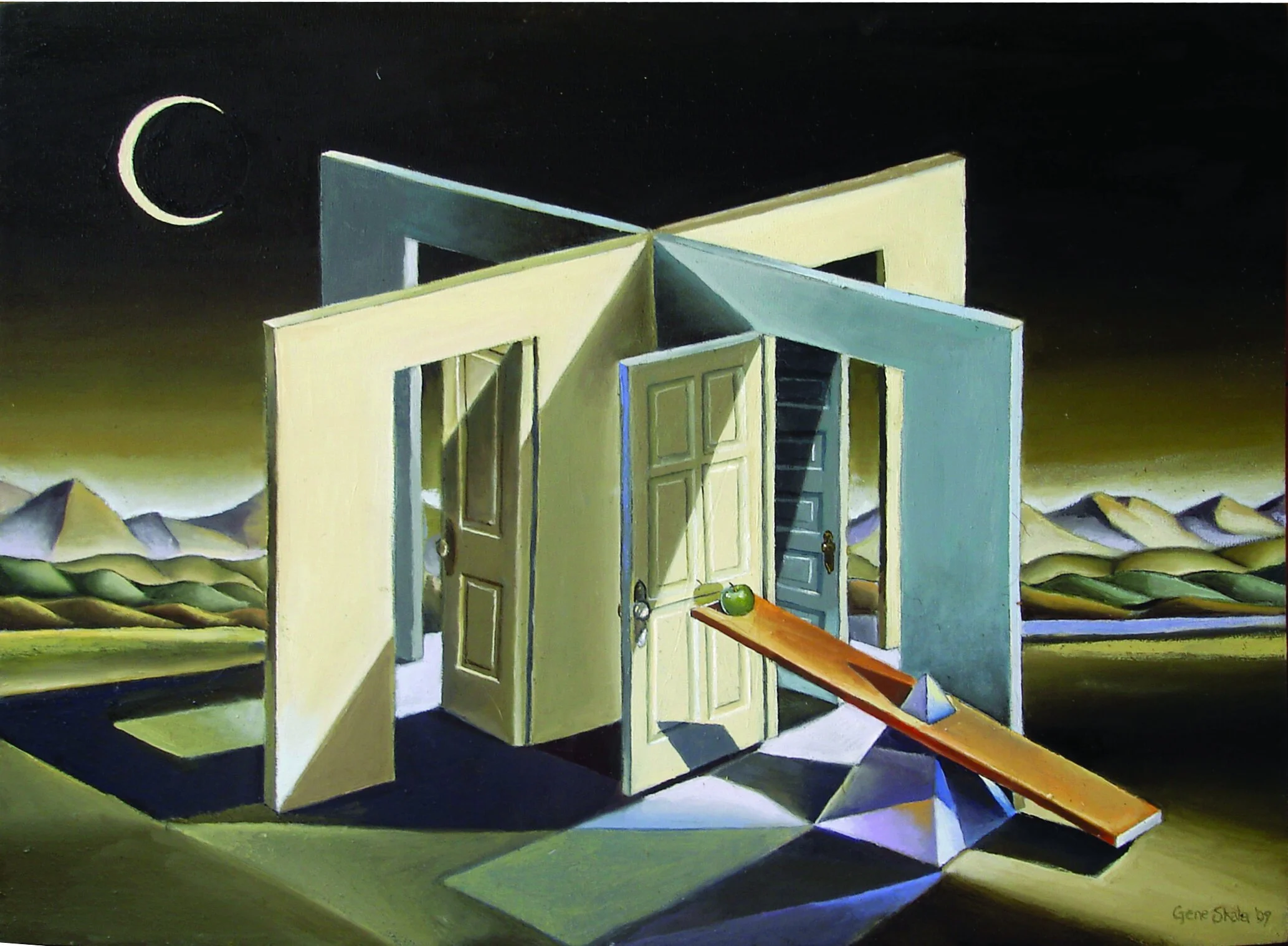     Green Isaac  , 2008  Oil on panel, 11 x 14 in., Private collection  