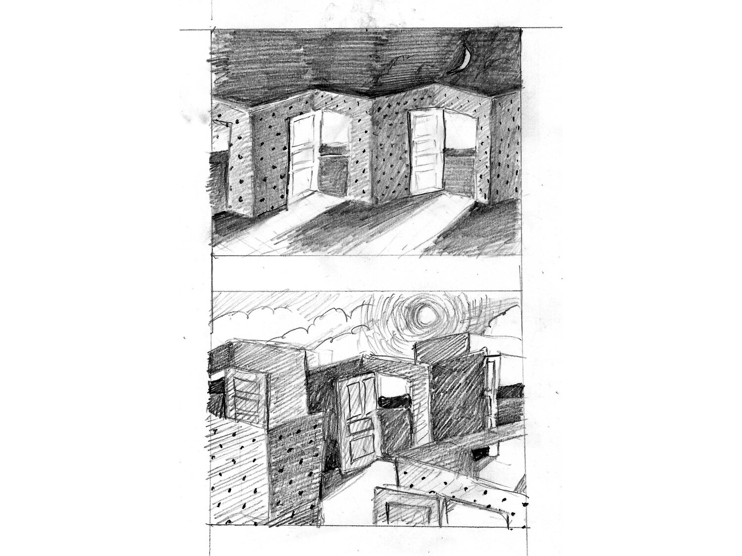     Sketches for Arlean 2/4  , 2020  Graphite on paper, 8 x 10 in., Collection of the artist  