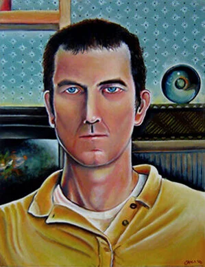 Self-Portrait, 2006, oil on panel, 14 x 18