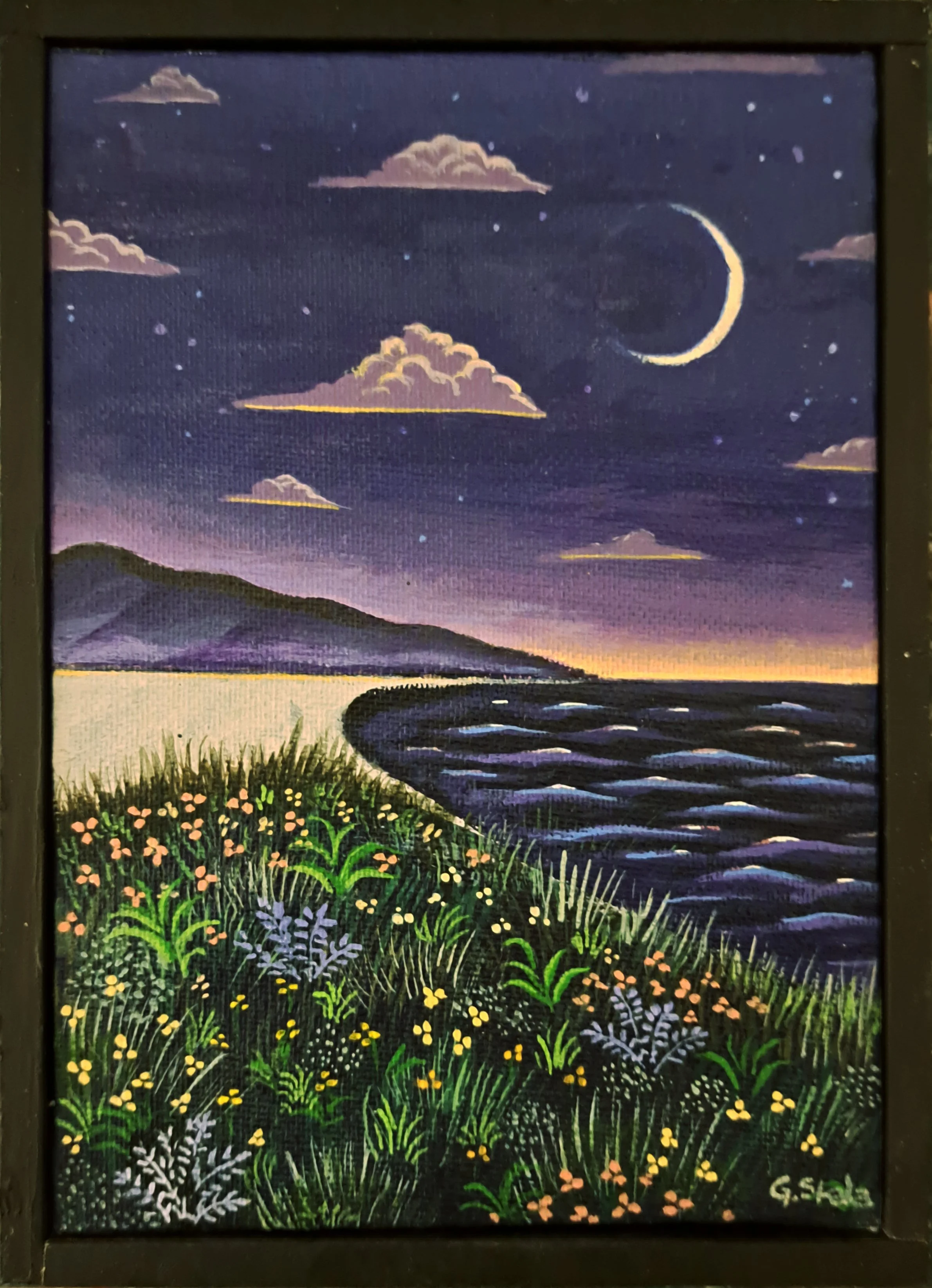 Untitled, Nov. 4-11, 2023, 5 x 7 in. acrylic on canvas