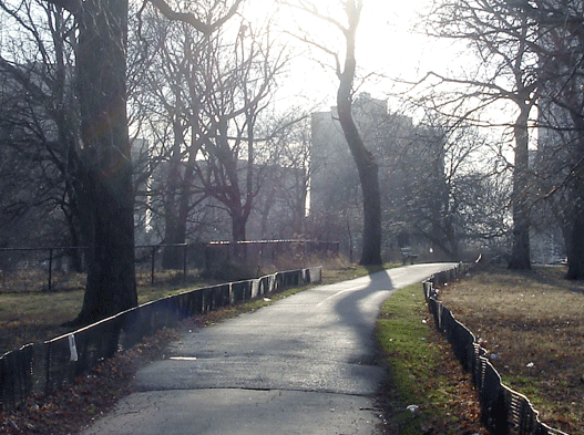 West of Montrose Harbor (Lakefront Path), 2012, digital photo
