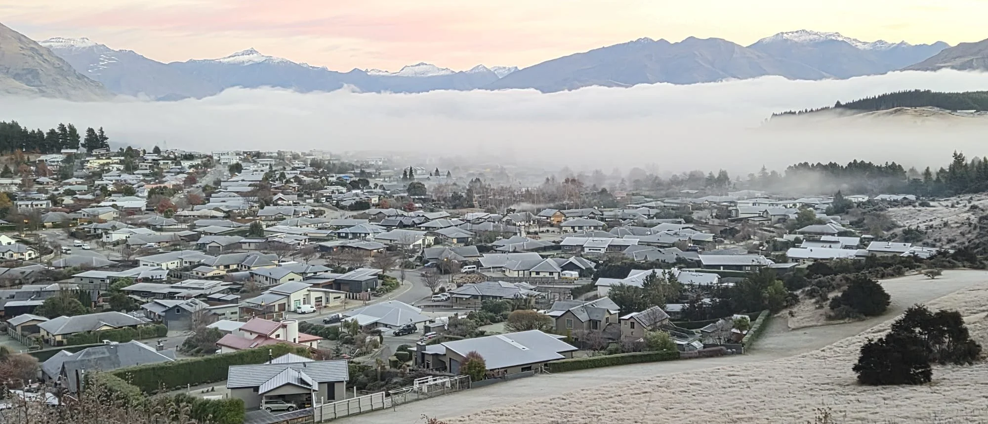 Winter in Wanaka from Mt Iron June 2026