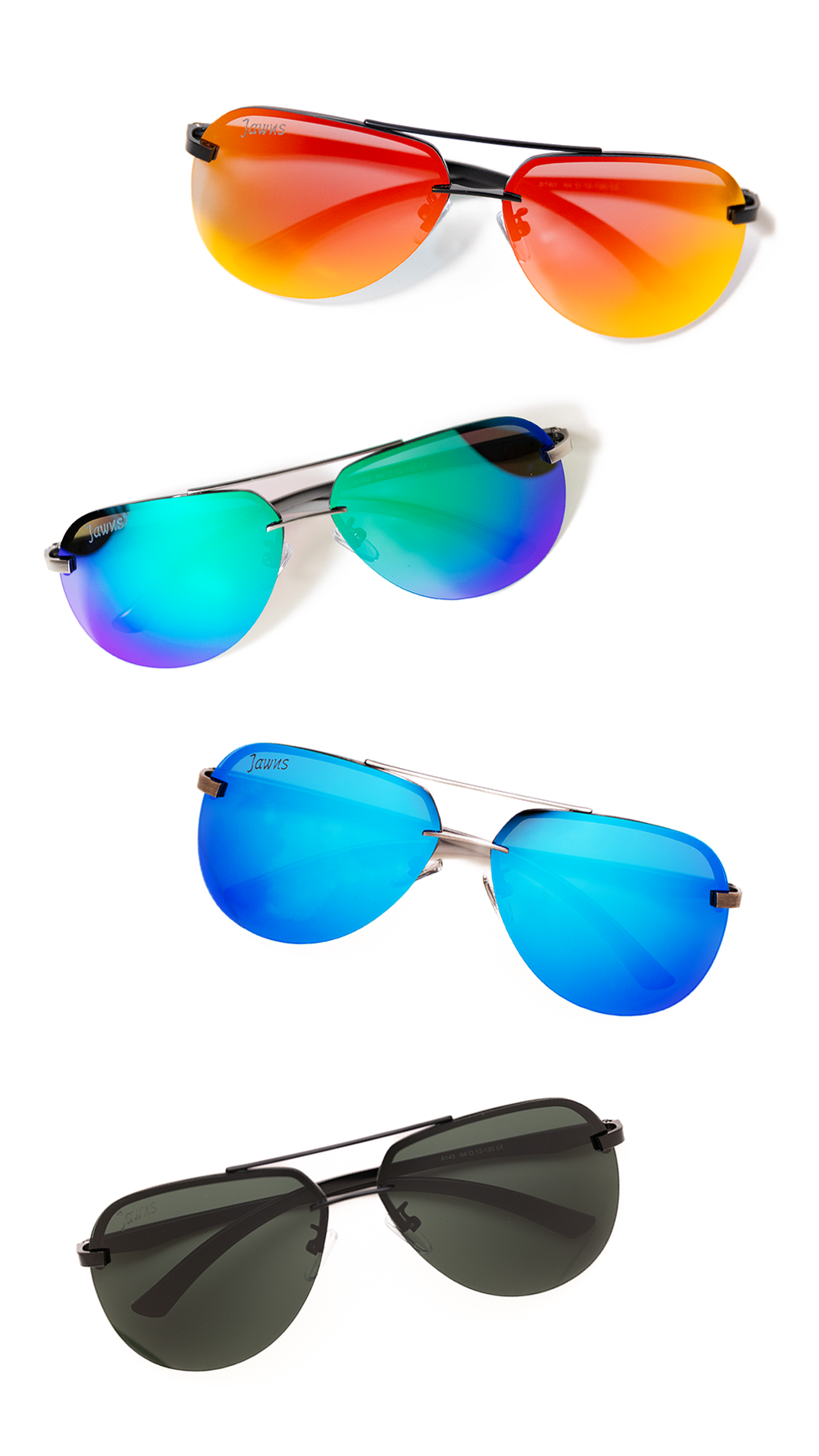 Polarized Aviators V2 — Tinted Jawns display picture 3