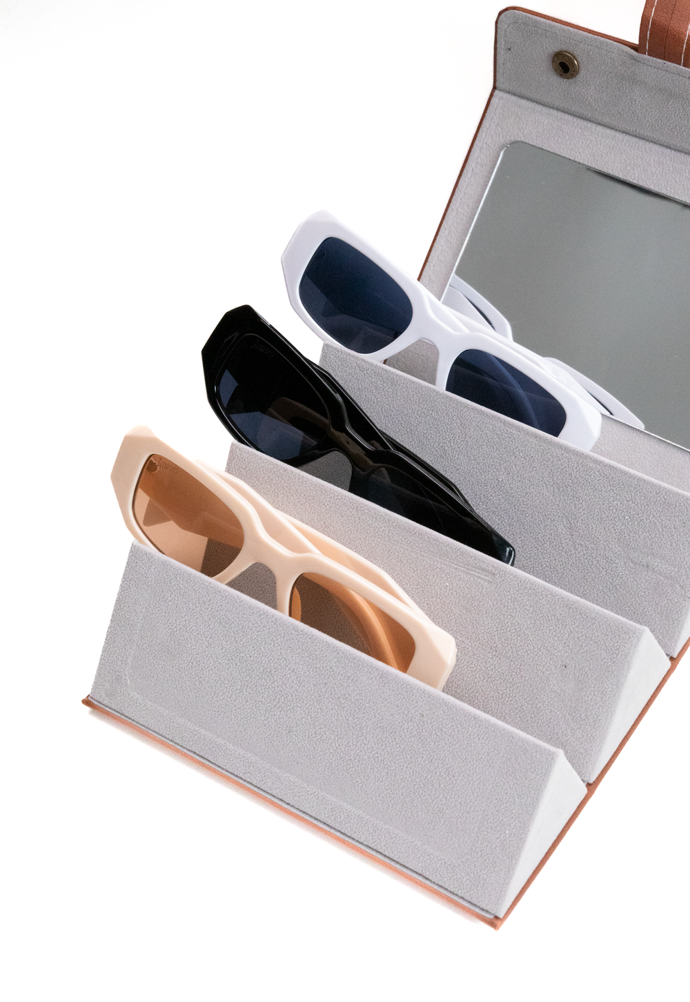 Trillionaire by Tinted Jawns - 3 pack of sunglasses with mirrored case Trillionaire 3 Pack With Mirrored Case — Tinted Jawns main image 3