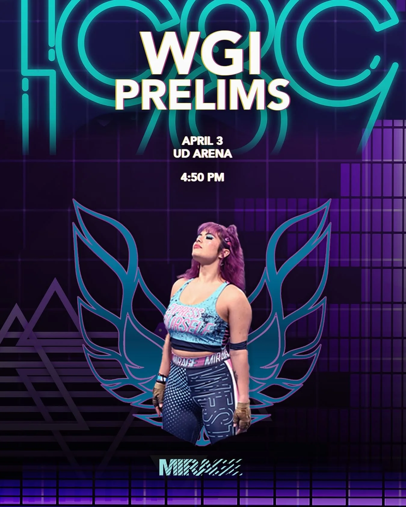 It&rsquo;s only right that we perform back to back!

Mirage
WGI Prelims

UD Arena
4:50PM EDT