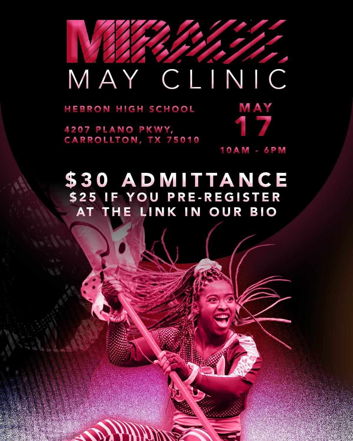 Pre-registration for our May clinic is now available at the link in our bio!

May 17th
Hebron High School
$25 with pre-registration
$30 at the door