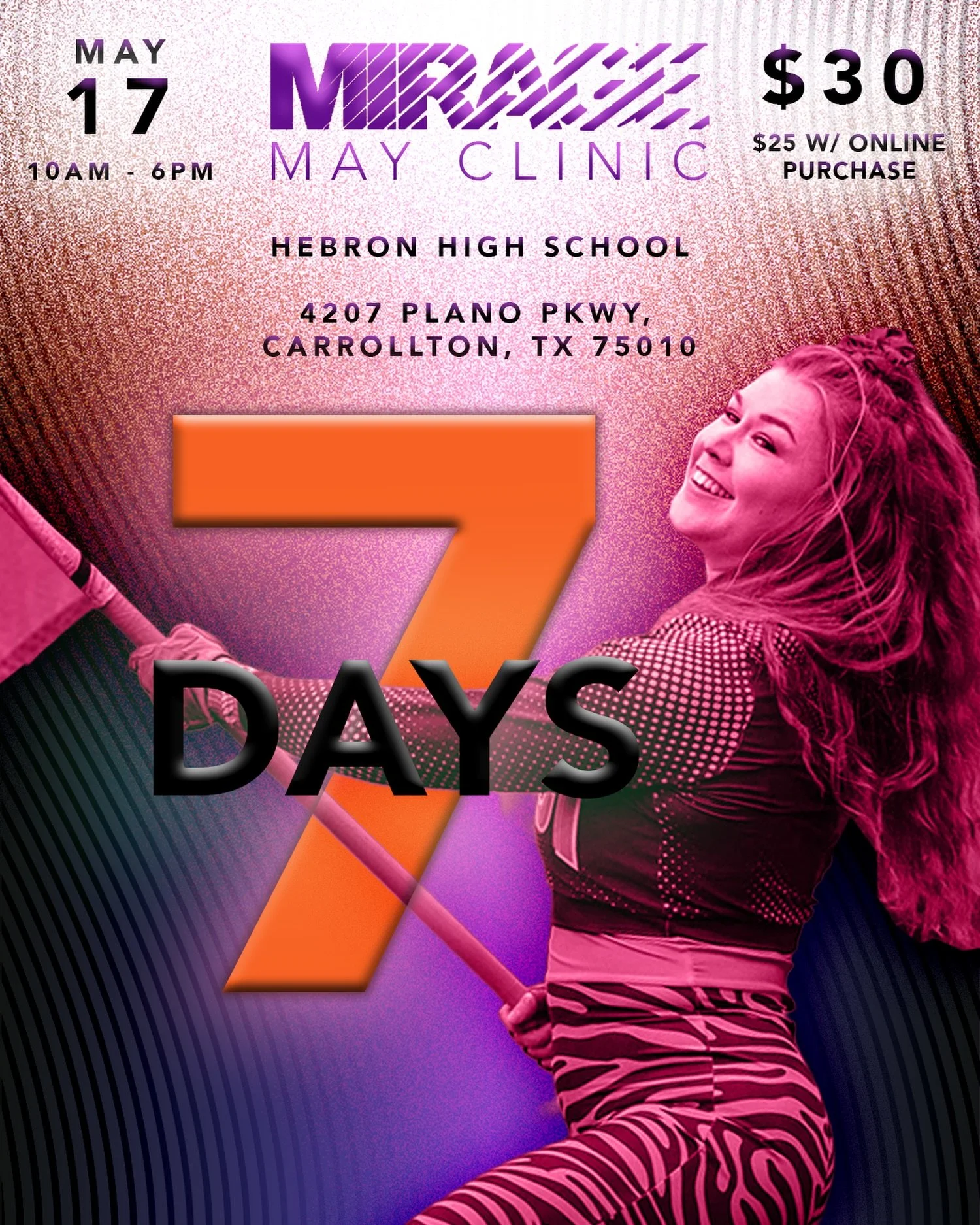 Our May clinic is 7 days away!

Admission:
$25 with online purchase (link in bio)
$30 at the door