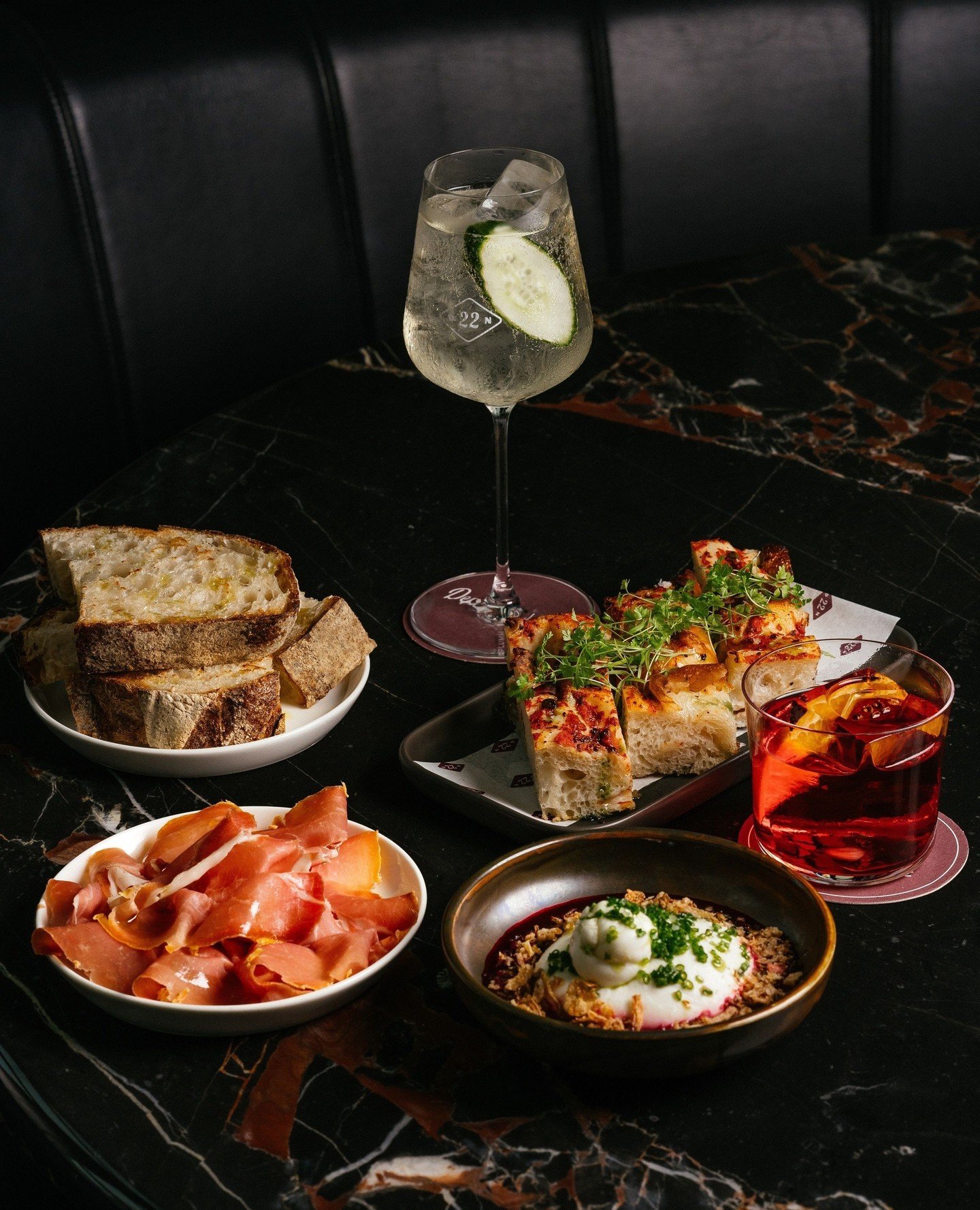 Snacks for days, aperitivo from 5pm. End the day or start your night; we're here, 7 days a week.