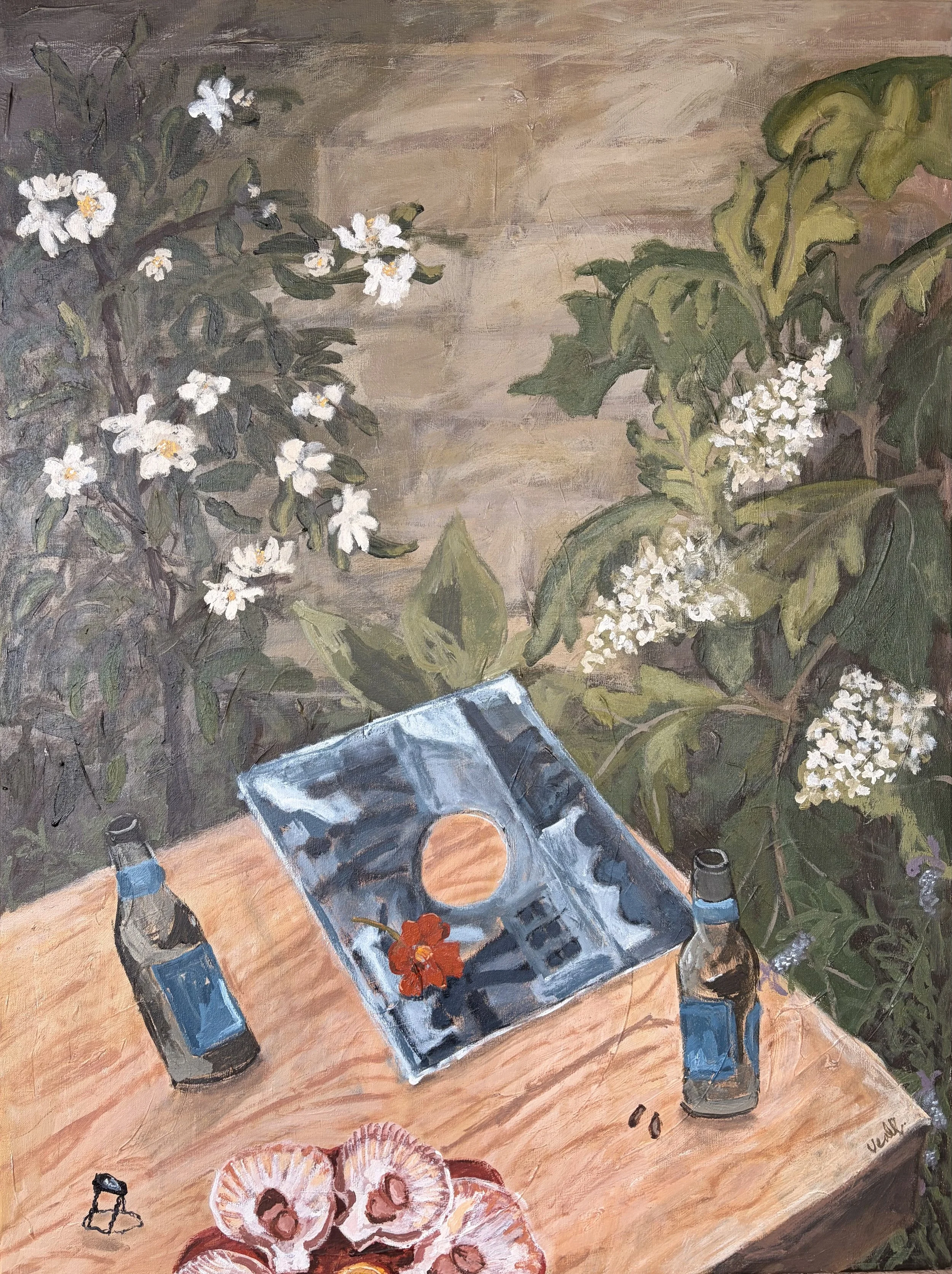 60x80 Record nasturtium and beer bottles.jpeg